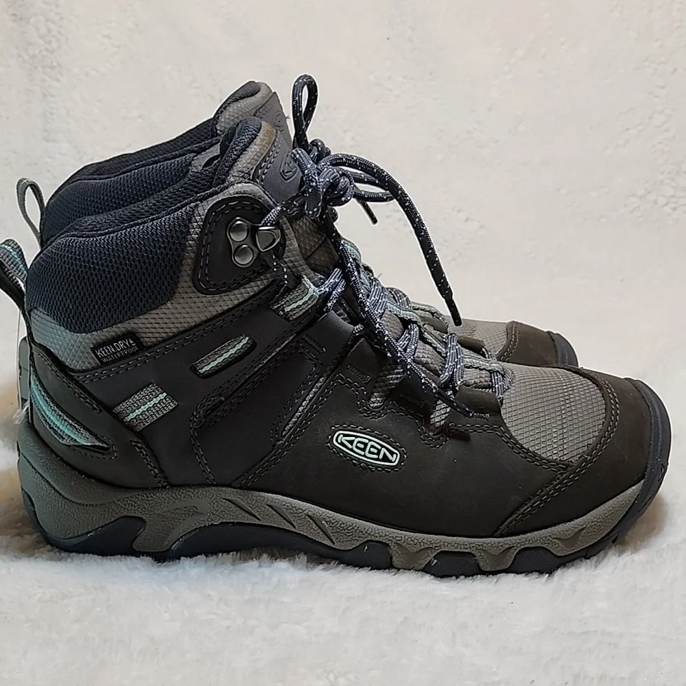 Keen Steens Mid Leather Waterproof Hiking Women's Outdoor  Boots Sz 6